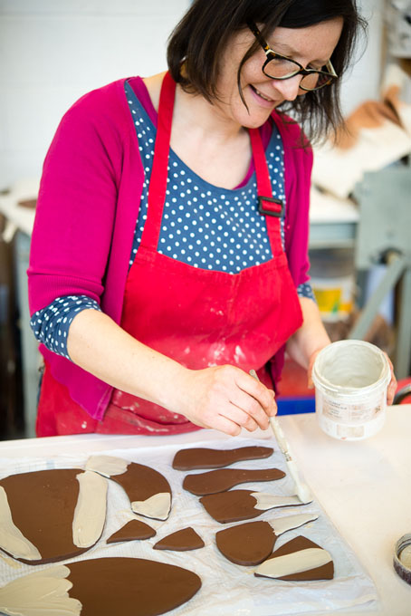 Anna-Mercedes Wear in her studio 2016